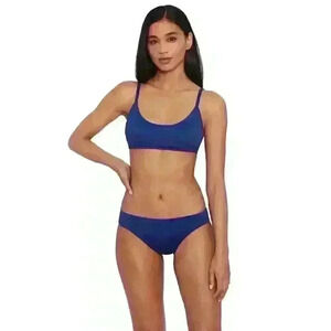 NEW! Lauren Ralph Lauren Women's 14 Beach Club Solid Swim Bikini Top & Bottoms